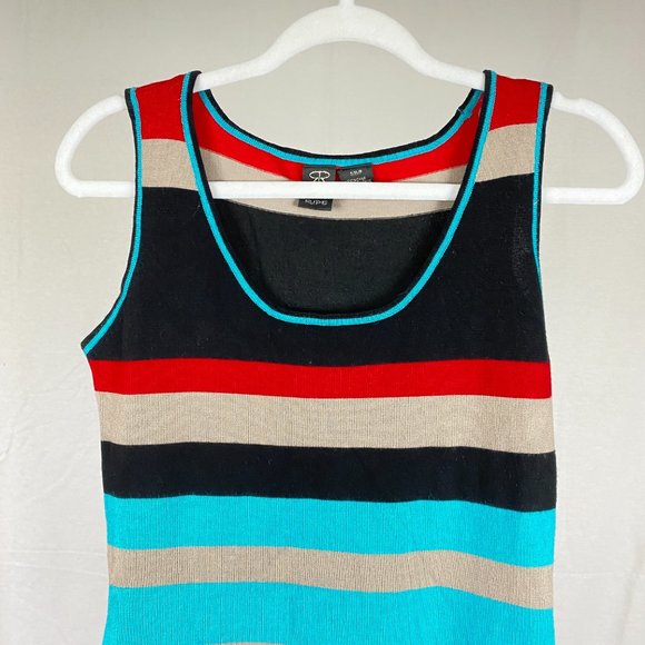 Ripe Multi-coloured Tight Mini Bodycon Short Sleeved Knit Dress - Picture 2 of 11